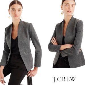 J. Crew Women's Gray Open-Front Blazer